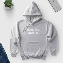 Load image into Gallery viewer, Send Me Memes Hoodie Women Funny Long Sleeve Loose Hoodies Fleece Casual Tops Black Grey Pullovers Fleece Sweatshirt - radiantonlinemall
