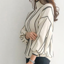 Load image into Gallery viewer, Sweaters4  Women Throat Female Puff Sleeve Elegant Office
