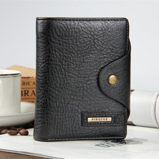 Guaranteed Genuine Leather Men Wallets Design Short
