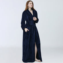 Load image into Gallery viewer, Women Long Robe Soft Warm Plus Size Flannel
