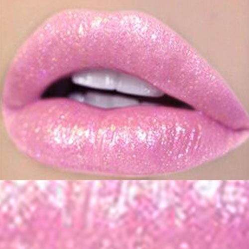Makeup Diamond Shine Metallic Lipstick  Long Lasting Liquid Lipgloss