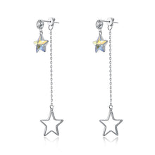 Load image into Gallery viewer, Sterling Silver Earring with  Crystals

