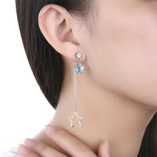 Load image into Gallery viewer, Sterling Silver Earring with  Crystals
