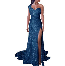 Load image into Gallery viewer, Sequin Dress Prom Sexy Party Sundress V-Neck Dress
