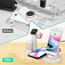 Load image into Gallery viewer, 4 in 1 Wireless Charging Dock  Apple Watch iPhone Fast Charger stand
