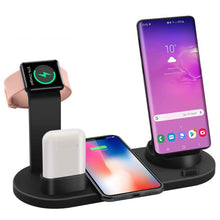 Load image into Gallery viewer, 4 in 1 Wireless Charging Dock  Apple Watch iPhone Fast Charger stand
