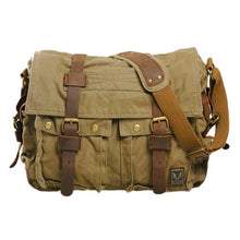 Load image into Gallery viewer, Large Men&#39;s Military Army Vintage Crossbody Shoulder Bag
