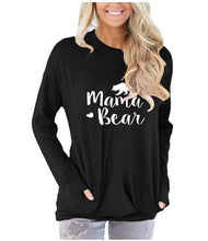 Load image into Gallery viewer, Mama Bear Women&#39;s t-shirts tee cute long sleeve
