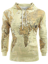 Load image into Gallery viewer, World Map Print Pullover Hoodie

