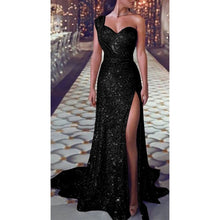 Load image into Gallery viewer, Sequin Dress Prom Sexy Party Sundress V-Neck Dress
