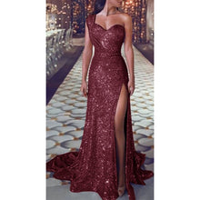 Load image into Gallery viewer, Sequin Dress Prom Sexy Party Sundress V-Neck Dress
