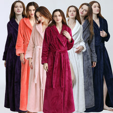 Load image into Gallery viewer, Women Long Robe Soft Warm Plus Size Flannel
