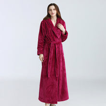 Load image into Gallery viewer, Women Long Robe Soft Warm Plus Size Flannel
