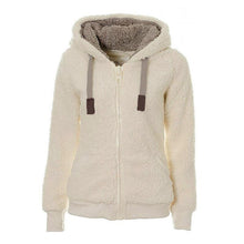 Load image into Gallery viewer, Fleece Sweater Thick Hooded Zipper Cardigan Women Winter Coat
