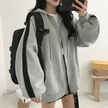 Load image into Gallery viewer, Zip-up Oversized Hoodies For Women clothes Hooded long Sleeve Jumper
