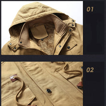 Load image into Gallery viewer, Mens Casual Jackets New Winter Mens High Quality Fashion Jacket Outdoor Plus Velvet Warm Hooded Jacket
