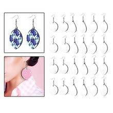 Load image into Gallery viewer, 24Pcs Sublimation Blank Earrings with Earring Hooks Double-Sided Heat Transfer for DIY Jewelry Crafts Women Girls
