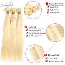 Load image into Gallery viewer, 100% Human Hair Bundles Blonde Hair Extension Remy Blonde
