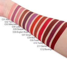 Load image into Gallery viewer, IMAGIC Waterproof Lip Gloss Matte Liquid Lipstick 12colornude
