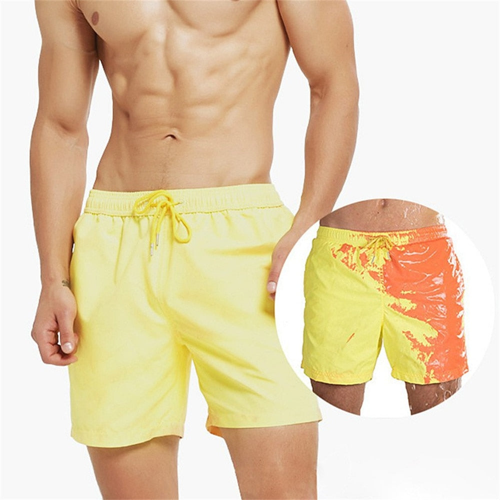 Magic Swimming Trunks Change Color Summer Men