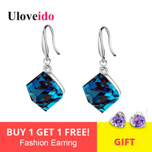Load image into Gallery viewer, Crystal Earrings for Women 925 Sterling Silver  Women&#39;s Earring with Stone Wedding Earings Fashion Jewelry - radiantonlinemall
