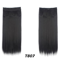 Load image into Gallery viewer, 26&#39;&#39; 30&#39;&#39; 1Pc 5 Clip-in Hair Extensions Long Straight Natural Fake Hairpieces Black Brown Synthetic for Women - radiantonlinemall
