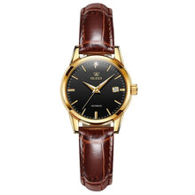 Load image into Gallery viewer, Classy Watch for Women Brown Leather Casual 3ATM Waterproof Wrist Watch - radiantonlinemall
