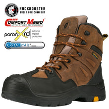 Load image into Gallery viewer, ROCKROOSTER Safety Work Boots For Men Security Ankle Shoes Composite Toe Cap Boots Man Construction Work Shoes Safty Shoes - radiantonlinemall
