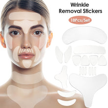 Load image into Gallery viewer, 11Pcs Reusable Silicone Wrinkle Removal Stickers Anti-wrinkle Face Forehead Cheek Chin Face Lifting Care Patch Anti Aging Beauty - radiantonlinemall
