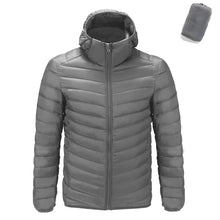 Load image into Gallery viewer, Men White Duck Down Jacket New Portable Hooded Down Coat Ultralight Men Winter Coat Warm Thermal Down Parkas - radiantonlinemall
