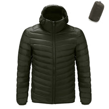 Load image into Gallery viewer, Men White Duck Down Jacket New Portable Hooded Down Coat Ultralight Men Winter Coat Warm Thermal Down Parkas - radiantonlinemall

