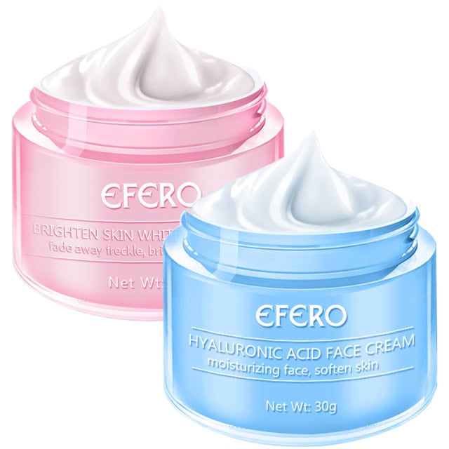 2PCS Face Cream Remove Freckle Anti-Wrinkle Whitening Face Cream Hyaluronic Acid Moisturizing Anti-aging Eye Cream Skin Care - radiantonlinemall