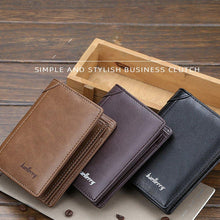 Load image into Gallery viewer, Men Wallet Leather Business Foldable Wallet Luxury Billfold Slim Hipster Cowhide Credit Card/ID Holders Inserts Coin Purses - radiantonlinemall
