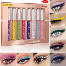 Load image into Gallery viewer, 8PCS Glitter Liquid Eyeliner Color Matte Quick-drying Long Lasting Non-smudge Eyeliner Make Up Cosmetics Eyeliners Set TSLM1 - radiantonlinemall

