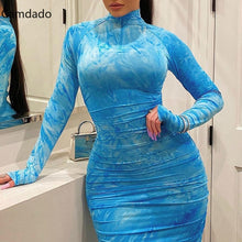 Load image into Gallery viewer, Plus Size Women&#39;s Bodycon Sexy Dress Long Sleeve Tight Evening Plus Size 5XL Female Dresses Elegant Party Dresses - radiantonlinemall
