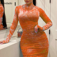 Load image into Gallery viewer, Plus Size Women&#39;s Bodycon Sexy Dress Long Sleeve Tight Evening Plus Size 5XL Female Dresses Elegant Party Dresses - radiantonlinemall
