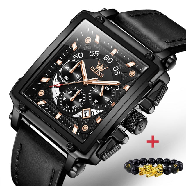 Original Watch for Men  Luxury Hollow Square Sport