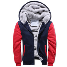 Load image into Gallery viewer, Pure color  winter coat fleece thickening male  keep warm
