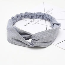 Load image into Gallery viewer, Women Hairband Suede Headband Knot Elastic  Solid Hair Accessories
